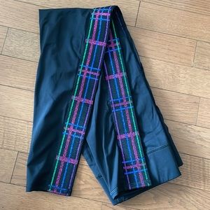 Terez Glitter Plaid Trim Legging